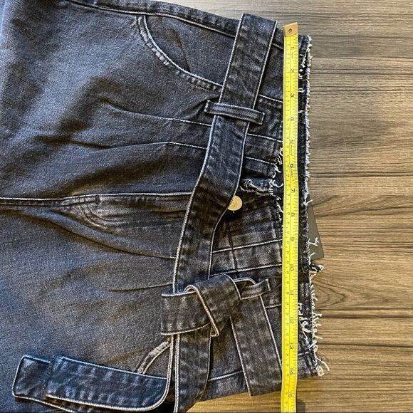 HUDSON | Remi High Rise Paperbag Straight in Color BLACK - Picture 8 of 16